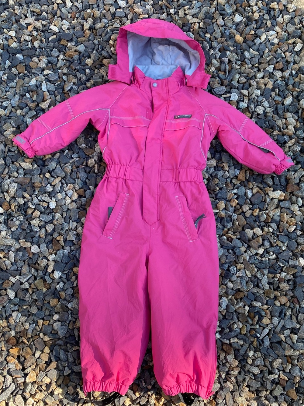 Color Kids Bright Pink Kids' One-Piece Snow Suit coverall